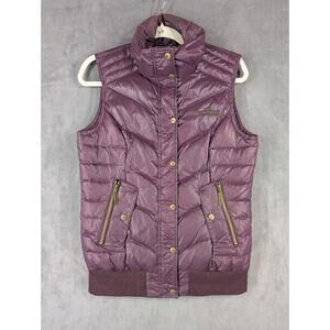 Moorhead Womens Purple Puffer Vest Down Size 36